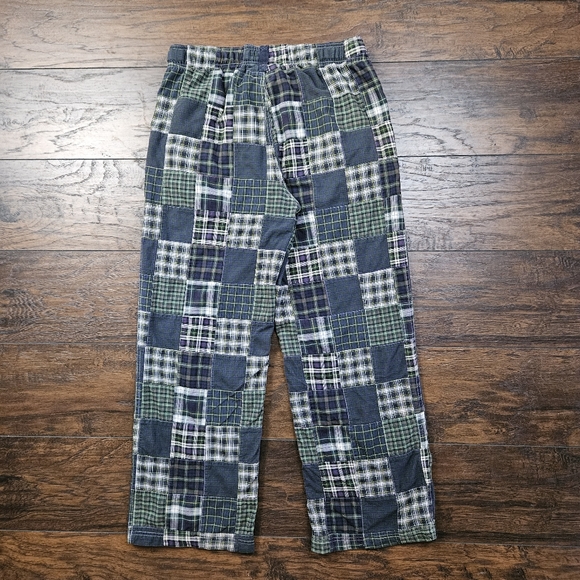 American Eagle Dorm Patchwork Multi Plaid Pajama Lounge Pants Size Medium - Picture 2 of 6